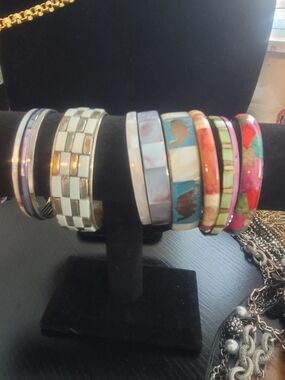 Assorted Multicolor Women’s Bangle Bracelet Set